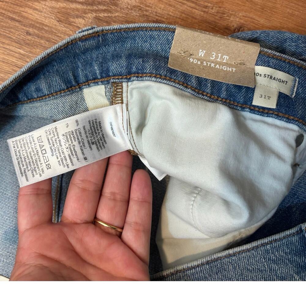 Madewell Blue Straight Leg Jeans - Picture 7 of 9
